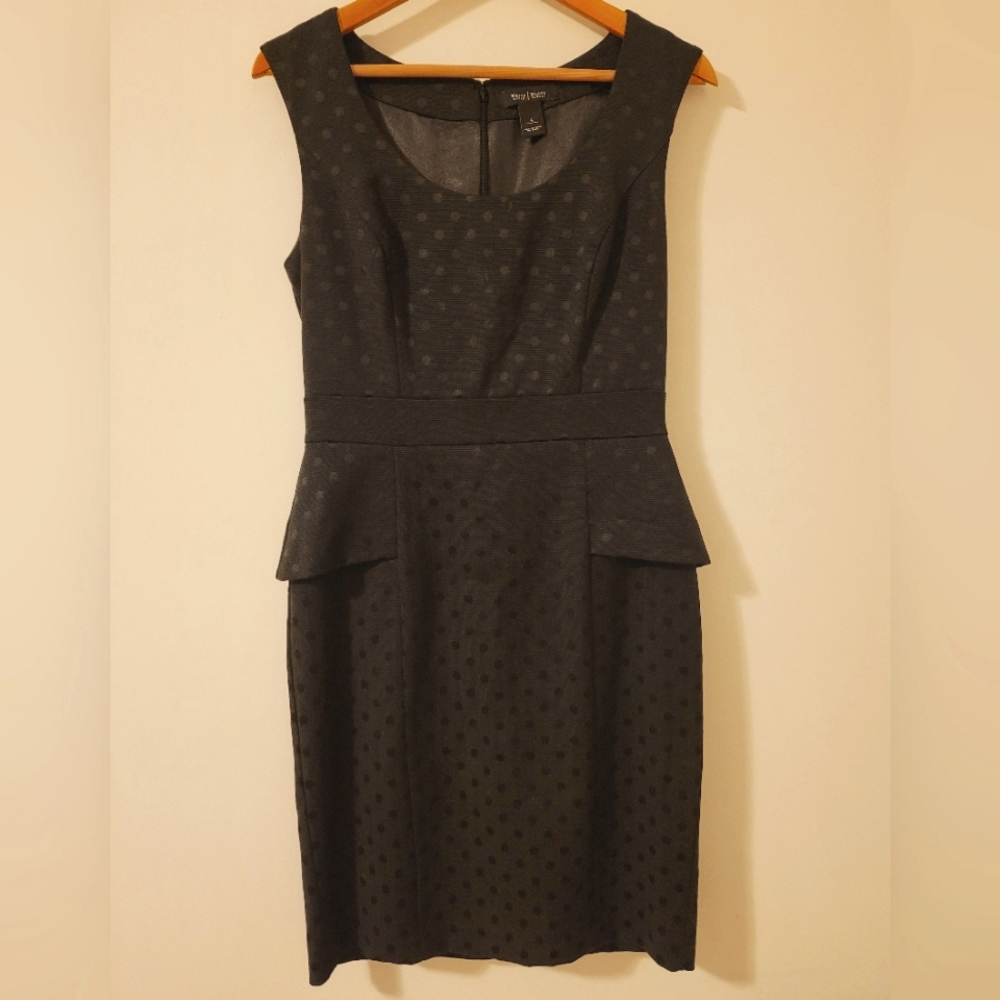 WHBM Black Peplum Dress